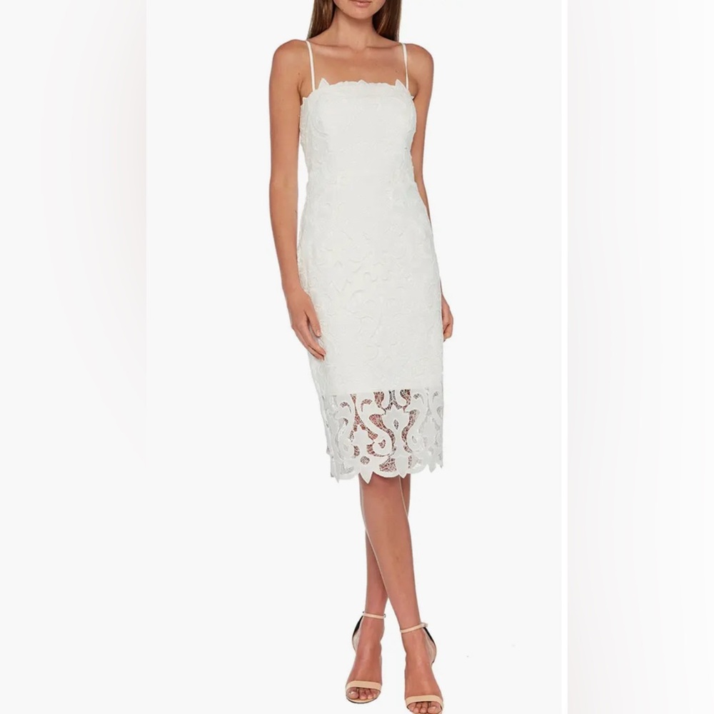 NWT Bardot White Midi Dress